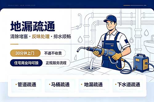 长寿地漏疏通